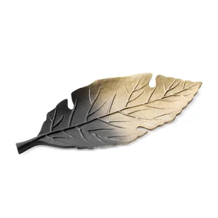 PATERA DEKORACYJNA TALERZ OZDOBNY 34X19X12 CZARNA - Tace i patery - miniaturka - grafika 1