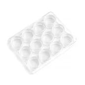 Pozostałe akcesoria kosmetyczne - Pojemniki na ozdoby, rzęsy, brokat - 12 szt. kaseta - miniaturka - grafika 1