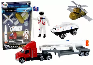 Zestaw Figurek Kosmos Ciężarówka Rakieta 8 El. - Figurki dla dzieci - miniaturka - grafika 1