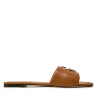 Klapki i japonki damskie - Klapki Tory Burch Eleanor Slide 157966 Brązowy - miniaturka - grafika 1