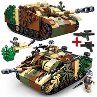 Klocki - Klocki Czołgów Niemiecki StuG.III Maskowanie Armia Trzy Figurki Lego Broń - miniaturka - grafika 1