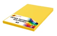 Szkolne artykuły papiernicze - Papier techniczny A4 220g żółty intensywny2 50 arkuszy - miniaturka - grafika 1