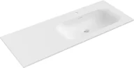 Umywalki - Mexen Vela umywalka wpuszczana w blat prawa 121 x 46,5 cm, biała mat - 25231201P - miniaturka - grafika 1