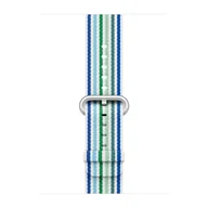 Akcesoria do smartwatchy - Apple Pasek nylonowy w kolorze niebieskim (prążki) do koperty 42mm / 44mm / 45mm / 46mm / 49mm - rozmiar M/L - miniaturka - grafika 1