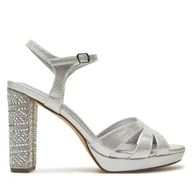Sandały damskie - Sandały Menbur 25795 Srebrny - miniaturka - grafika 1