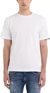 Replay Męski T-shirt M6641, 001 White, XS, Biały 001, XS - Koszulki męskie - miniaturka - grafika 1