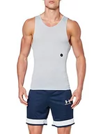 Koszulki sportowe męskie - Under Armour Select Rush Tank Tank męski Mod Gray/Mod Gray/Black (011) L - miniaturka - grafika 1