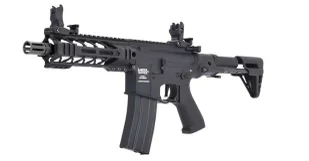 Karabin szturmowy 6mm Lancer Tactical USA LT-34 AEG Proline GEN2 Enforcer Battle Hawk PDW 7'' - Black - Amunicja i osprzęt ASG - miniaturka - grafika 1