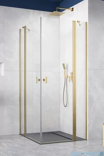 Radaway Nes KDD II Brushed Gold kabina 90x100 szczotkowane złoto 10031090-99-01L/10031100-99-01R - Kabiny prysznicowe Radaway Nes KDD II Brushed Gold kabina 90x100 szczotkowane złoto 10031090-99-01L/10031100-99-01R - Kabiny prysznicowe - miniaturka - grafika 1