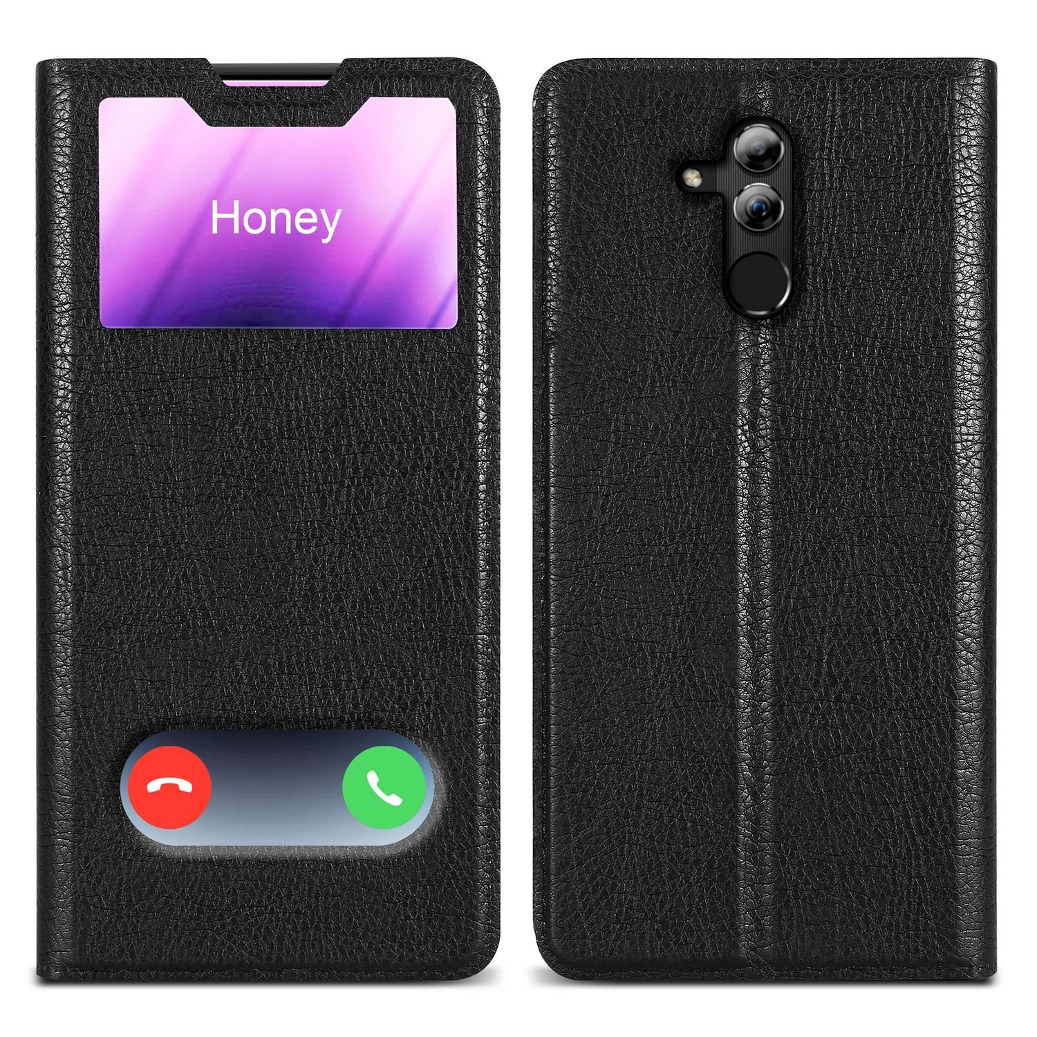 Etui ochronne Cadorabo do Huawei MATE 20 LITE w kolorze czarnym etui na telefon komórkowy etui książkowe etui na telefon