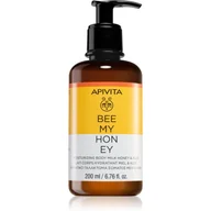 Balsamy i kremy do ciała - Apivita Bee My Honey Body Milk nawilżające mleczko do ciała 200 ml - miniaturka - grafika 1
