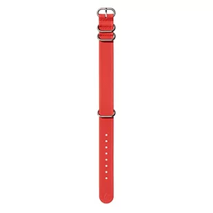 Nixon FKM Rubber NATO wymienny pasek do zegarków z odstępem 20 mm z silikonu i kauczuku w kolorze ognia z klamrą i okuciami ze stali nierdzewnej, BA005-3403-00, Feuer, 20mm - Paski - miniaturka - grafika 1