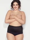 Majtki damskie - Mitex Figi Wyszczuplające - Iga Czarne - Czarny - 5xl - miniaturka - grafika 1