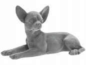 Figurki dekoracyjne - FIGURKA PSA CHIHUAHUA W POZYCJI LEŻĄCEJ – ELEGANCKA DEKORACJA - miniaturka - grafika 1