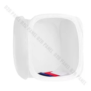 GlareOne GlareOne Namiot bezcieniowy sześcian 120 cm z 4 tłami SLT120 - Namioty fotograficzne bezcieniowe - miniaturka - grafika 1