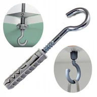 Kołki - Kołek rozporowy z hakiem sufitowym 8x40mm100szt - miniaturka - grafika 1