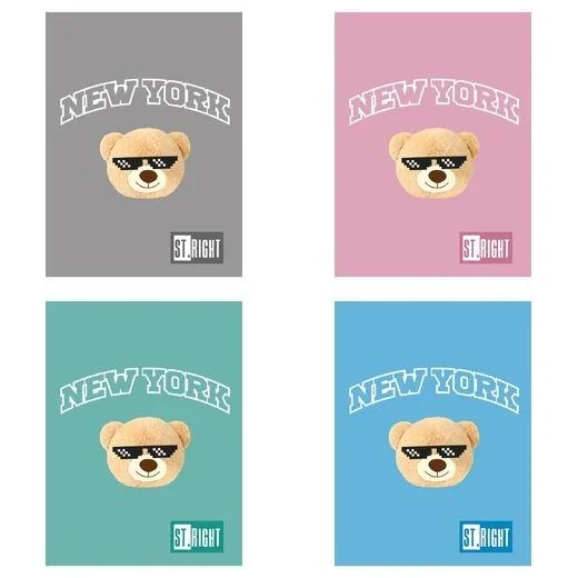 Zeszyt A5/32k kratka NYC Mood mix 15 sztuk