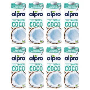 Alpro Napój kokosowy z dodatkiem ryżu z wapniem i witaminami zestaw 8 x 1 l - żywność - Napoje roślinne - miniaturka - grafika 1
