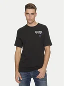 Koszulki męskie - Replay T-Shirt M6884 .000.2660 Czarny Relaxed Fit - REPLAY - miniaturka - grafika 1