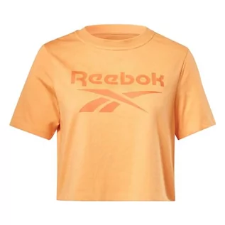 Koszulki i topy damskie - Reebok Damska koszulka Identity Crop, szara, 2XL, szary, M - grafika 1