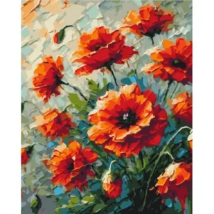 Malowanie po numerach BRUSHME 40x50 cm Maki - Malowanie po numerach - miniaturka - grafika 1