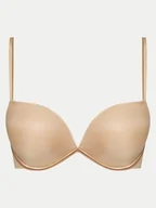 Biustonosze - Wonderbra Biustonosz push-up WB008144 Beżowy - miniaturka - grafika 1