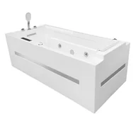 Wanny z hydromasażem - Narożna wanna z hydromasażem prostokątna konglomerat 150x73 cm MO-1802A - miniaturka - grafika 1