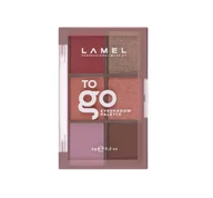 Cienie do powiek - LAMEL - TO GO Eyeshadow Palette - Mini paleta 6 cieni do powiek - 404 Burgundy - 6 g - miniaturka - grafika 1