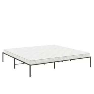 Metalowa rama łóżka, czarna, 200x200 cm Lumarko! - Łóżka - miniaturka - grafika 4