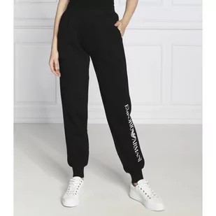 Emporio Armani Spodnie | Regular Fit - Dresy damskie - miniaturka - grafika 1
