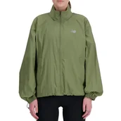 Kurtki i kamizelki sportowe damskie - Kurtka New Balance WJ41553DEK - zielona - miniaturka - grafika 1