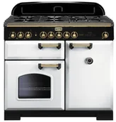 Kuchenki gazowo-elektryczne - Falcon Classic Deluxe 100 Biały mosiądz - miniaturka - grafika 1