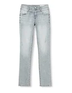 Spodnie damskie - s.Oliver Jeansy damskie, Betsy Slim Fit, szary, 44W / 32L - miniaturka - grafika 1