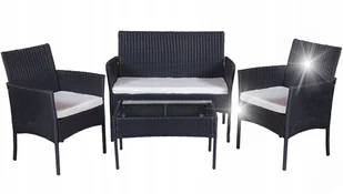 ZESTAW MEBLI OGRODOWYCH TARASOWYCH TECHNORATTAN 4 EL. FOTELE STOLIK SOFA - Meble ogrodowe - miniaturka - grafika 1