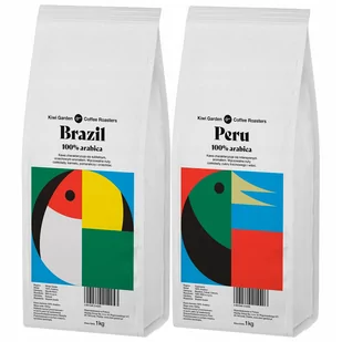 Kawa Ziarnista Świeżo Palona 2X1Kg Brazylia Peru - Kawa - miniaturka - grafika 1