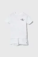 Dresy i komplety dla dziewczynek - Calvin Klein Jeans komplet dziecięcy kolor biały - miniaturka - grafika 1