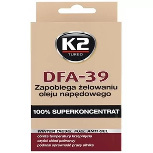 K2 Dodatek do oleju napędowego antyżel DFA - 39 0,05L GO -DFA 39 0,05L - Płyny eksploatacyjne do aut - miniaturka - grafika 1