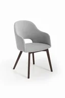 Krzesła - Luka 2 krzesło tapicerowane tkanina do wyboru nogi orzech - miniaturka - grafika 1