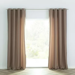 Dekoria pl pl Zasłona BASIC na kółkach 140x280cm cappuccino 1 szt. 140 cm x 280 cm 249-016 - Zasłony - miniaturka - grafika 1
