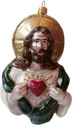 Jezus z sercem gorejącym #2 - Bombki - miniaturka - grafika 1