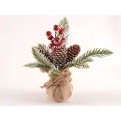 Ozdoby bożonarodzeniowe - Stroik w worku 22 cm - miniaturka - grafika 1