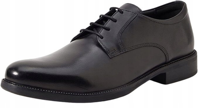 GEOX CARNABY PÓŁBUTY SKÓRZANE CZARNE MĘSKIE 43,5 2J6C