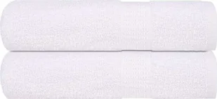 vidaXL vidaXL Ręczniki kąpielowe, 2 szt., białe, 100x150 cm, bawełna 100% - Ręczniki - miniaturka - grafika 1