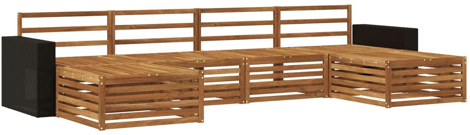 vidaXL Zestawy sof 6 pcs Lite Drewno Akacji