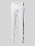 Spodnie męskie - Jeansy o kroju slim fit z 5 kieszeniami - miniaturka - grafika 1