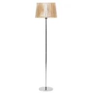 Lampy stojące - Beliani Lampa podłogowa Lampa podłogowa jasne drewno FORGE 230321 - miniaturka - grafika 1