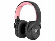 Słuchawki - XMUSIC BTH106B Czarno-różowe - miniaturka - grafika 1
