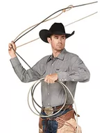 Koszule męskie - Wrangler Męska koszula robocza z długim rękawem o kroju kowbojskim z guzikiem, bezksiężycowa noc, XL, Noc bez księżyca, XL - miniaturka - grafika 1