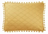 Poszewki na poduszki - Poszewka 50 x 70 Dekoracyjna Pompoo Musztardowy - miniaturka - grafika 1