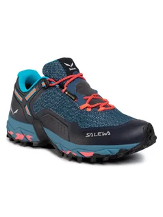 Trampki męskie - Salewa Trekkingi Ws Speed Beat Gtx GORE-TEX 61339 8638 Granatowy - grafika 1